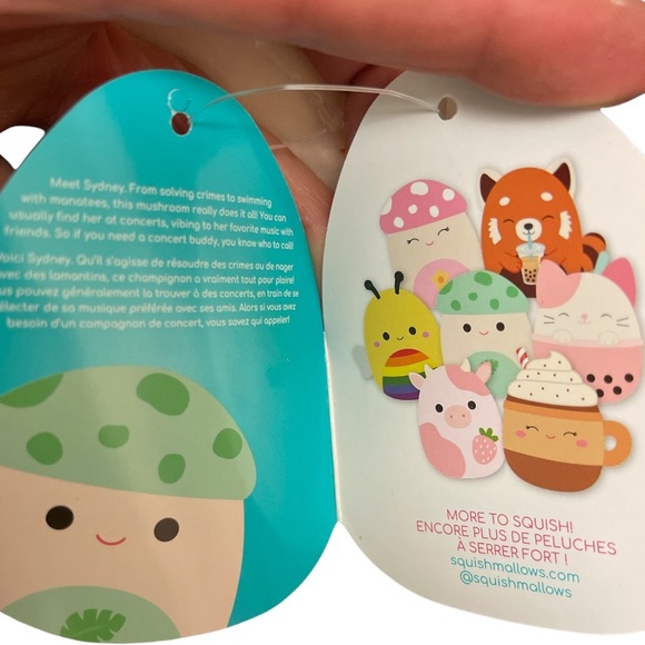 MALCOLM & SYDNEY MUSHROOMS 8” 🍄 EXCLUSIVE RARE SQUISHMALLOWS HTF - Picture 6 of 6